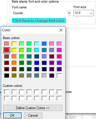 05 VDOCS Bates Stamp Color Selection
