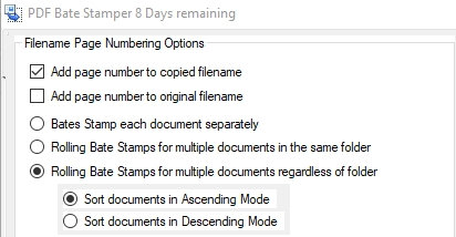 09 VDOCS Bates Stamp File Selection option